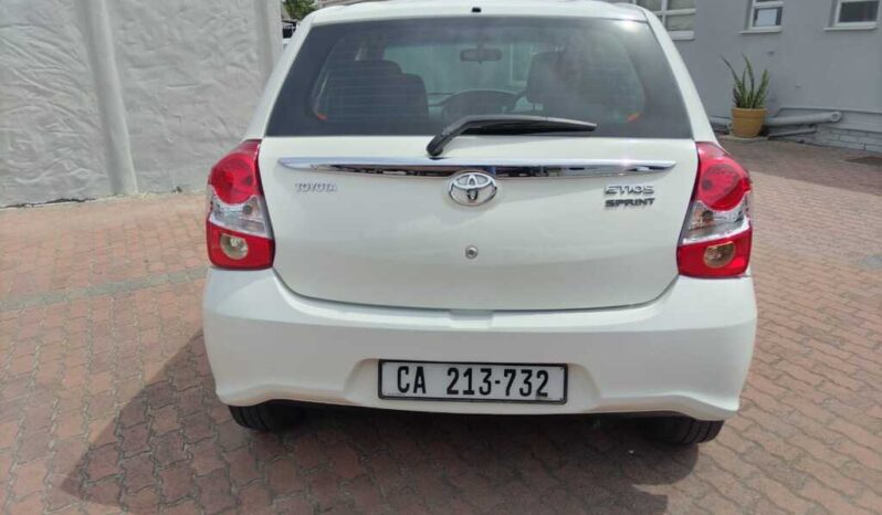 2017 TOYOTA ETIOS 1.5 Xs/SPRINT 5Dr full
